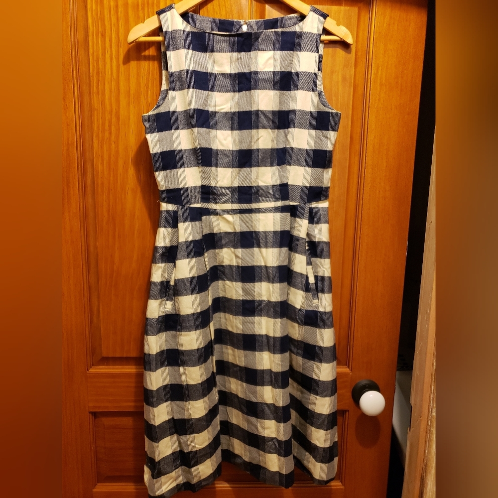 LLBean flannel dress, size 6